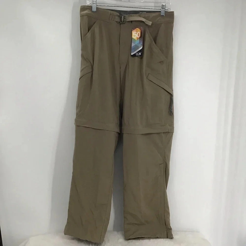 Mountain Hardwear Men’s Hiking Convertible Zip Off Pants UPF NWT Size 28